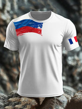 T-shirt imprimé drapeau français pour homme
